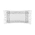 Finca, Cushion Cover, H30xW50cm, White/Black, Fringes